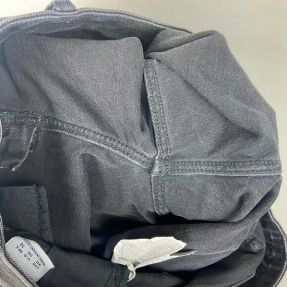 Zara Z1975 Asymmetric Hem‎ Black Jeans Size 8 Released Hem Distressed Denim Raw - Picture 10 of 15